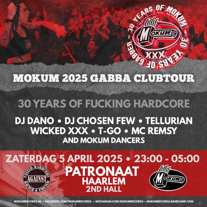 Grote evenementafbeelding: Mokum Records 2025 GABBA Club Tour