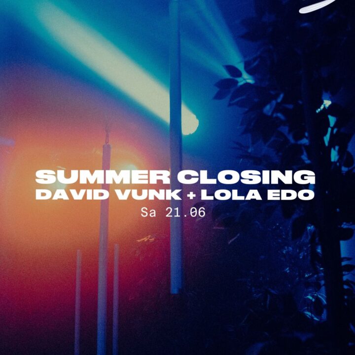 Grote evenementafbeelding: CLUB3 Summer Closing: David Vunk + Lola Edo