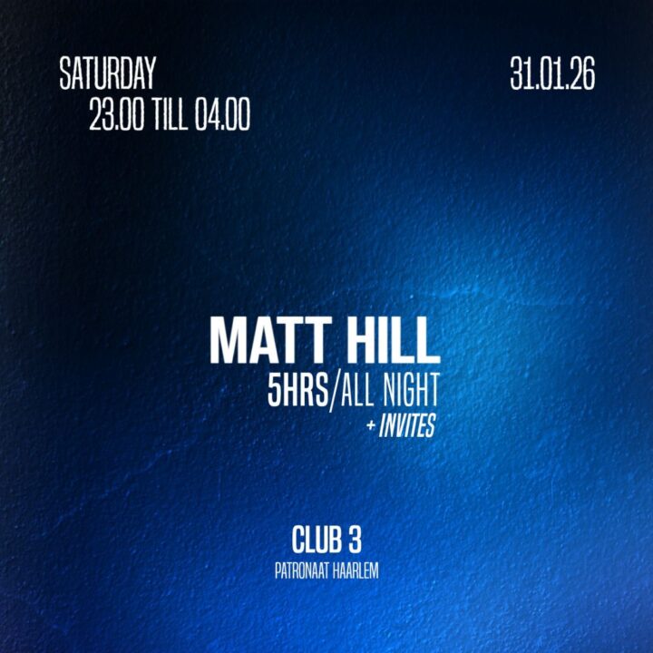 Grote evenementafbeelding: MATT HILL 5 HRS/ALL NIGHT