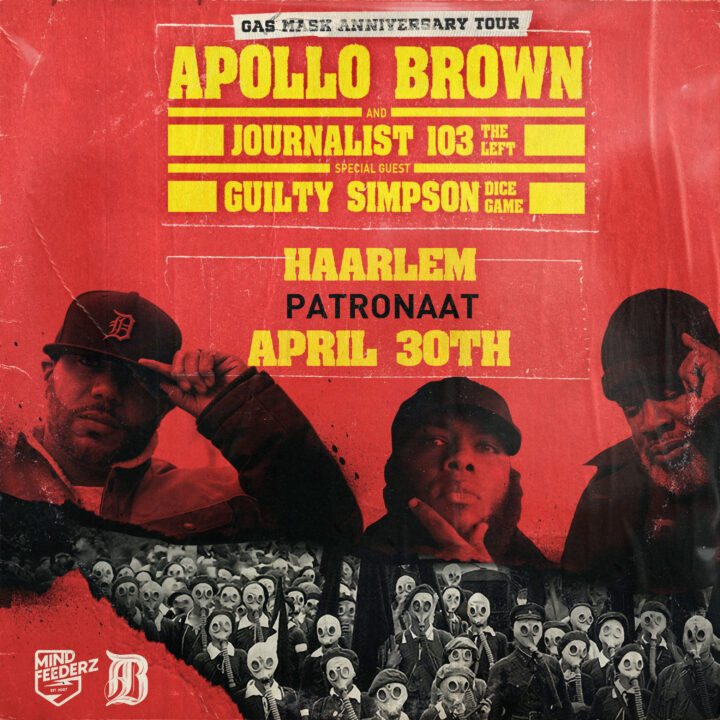 Grote evenementafbeelding: Apollo Brown & Journalist 103 (The Left) – Gas Mask Anniversary Tour + special guest Guilty Simpson