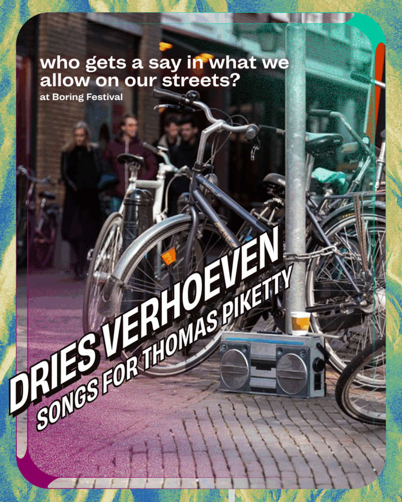 Afbeelding voor festival act: Dries Verhoeven - Songs for Thomas Piketty