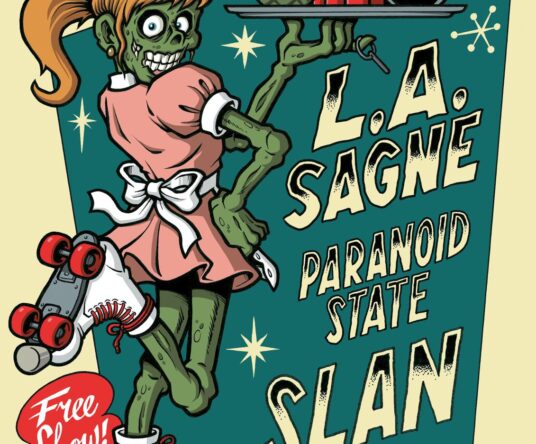 Get in the mood afbeelding voor: MOB presents: LA Sagne + Paranoid State + Slan